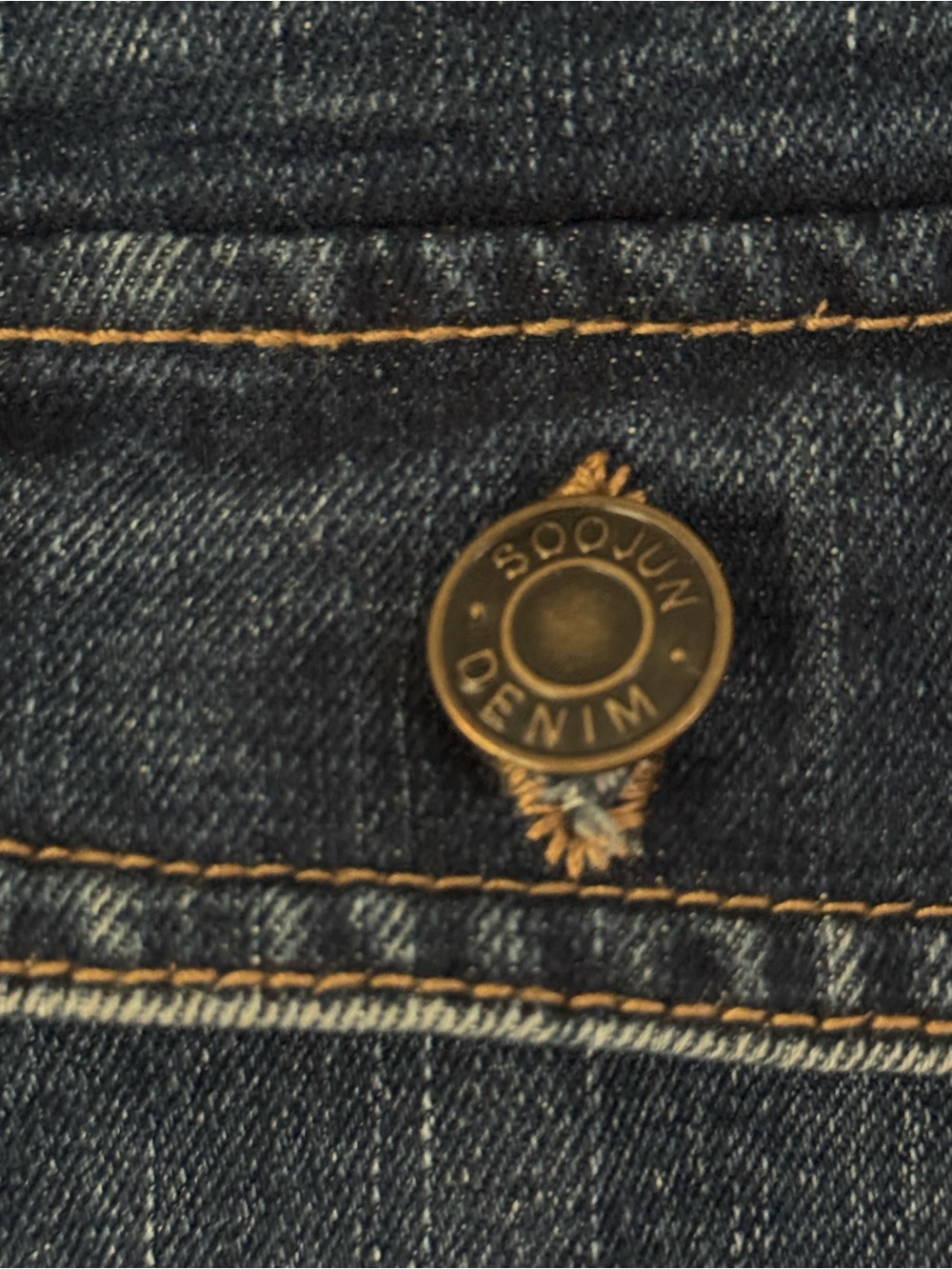 Soojun Vintage 90s Streetwear Large Stretch Denim Jean Overalls Blue Size L - Picture 8 of 14